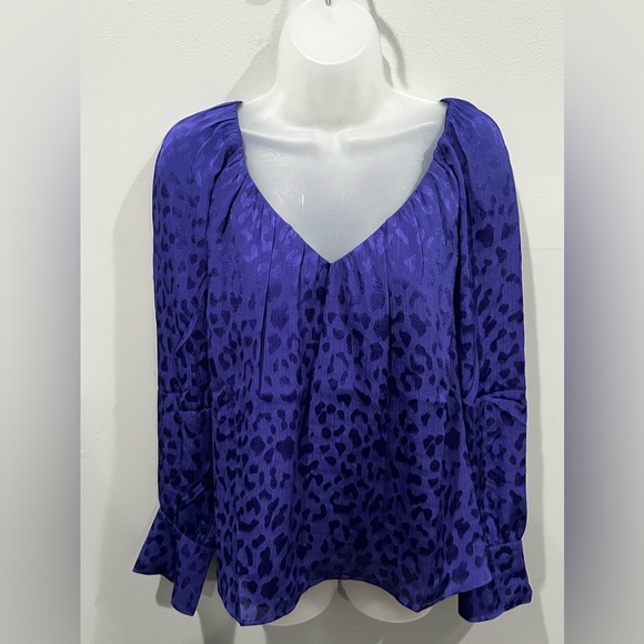 I.N.C. International Concepts Women's Pleated V-Neck Blouse/size L - Picture 5 of 9